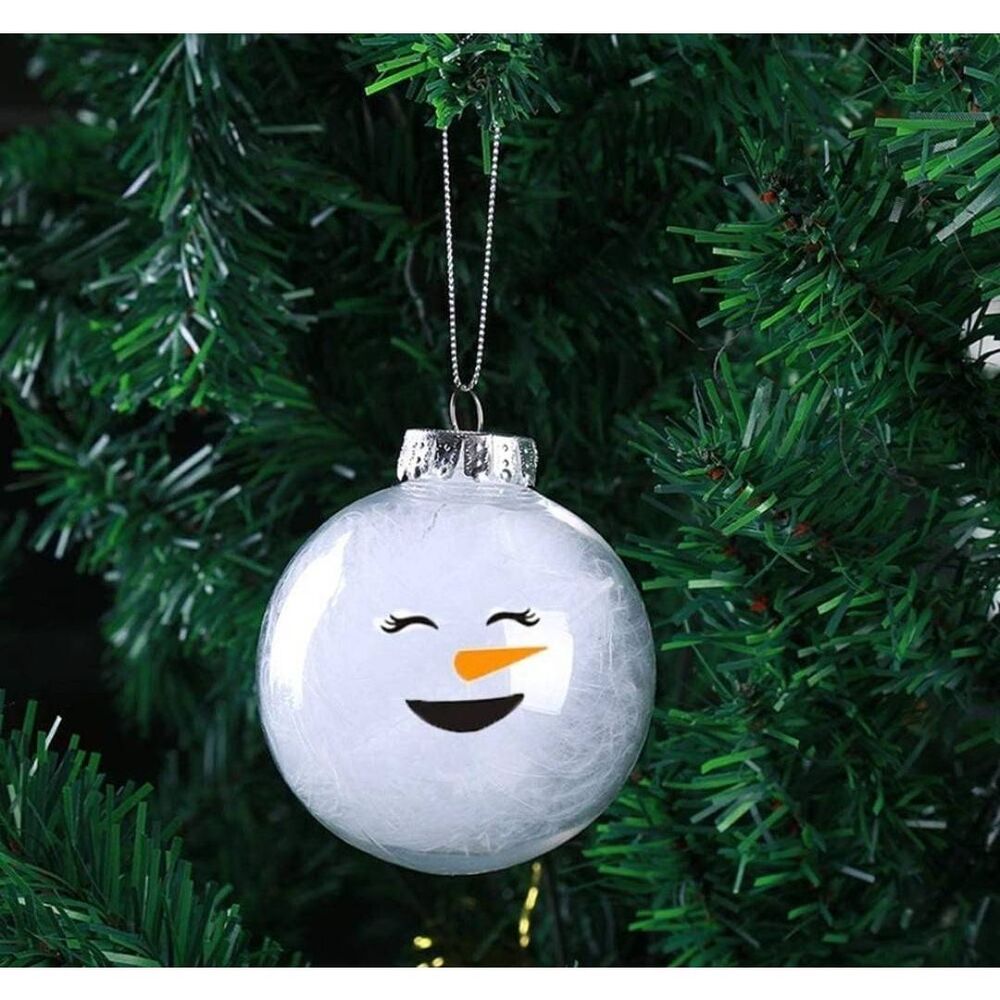 32pcs Snowman Face Decal Stickers for Glass Crafts Party Decor